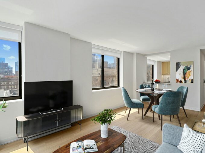 One Columbus Place Apartment S19B — official Brodsky photo